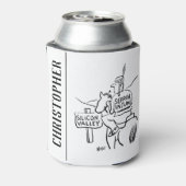 Rote Indianer am Horseback im Silicon Valley Dosenkühler (Kanne Rückseite)