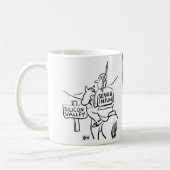 Rote Indianer am Horseback im Silicon Valley. Funn Kaffeetasse (Links)