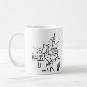 Rote Indianer am Horseback im Silicon Valley Kaffeetasse (Links)