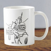 Rote Indianer am Horseback im Silicon Valley Kaffeetasse