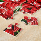 Rote Ingwer-Blume, Vintag Puzzle (Seite)