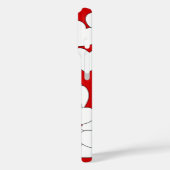 Rote iPhone-Abdeckung mit weißem Herzen Case-Mate iPhone Hülle (Rückseite / Links)