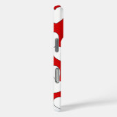 Rote iPhone-Abdeckung mit weißem Herzen Case-Mate iPhone Hülle (Rückseite / Rechts)