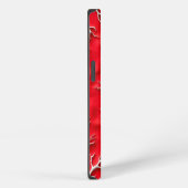 Rote iPhone-Hülle mit geprägtem Design iPhone Hülle (Rechte Seite)