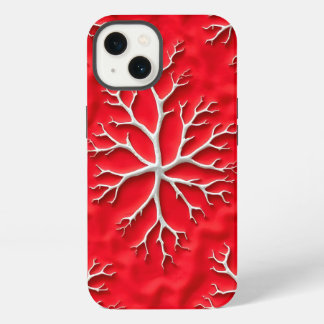 Rote iPhone-Hülle mit geprägtem Design iPhone 13 Hülle