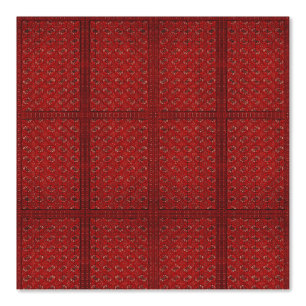 rote Jacquardmuster - orientalisches Teppichbild Tapete