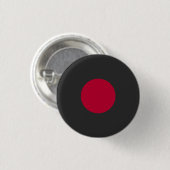 Rote Japan-Sonne Button (Vorne & Hinten)