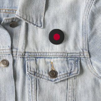 Rote Japan-Sonne Button