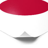 Rote Japan-Sonne Fotodruck (Ecke)