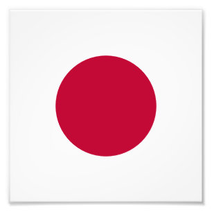 Rote Japan-Sonne Fotodruck
