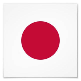Rote Japan-Sonne Fotodruck