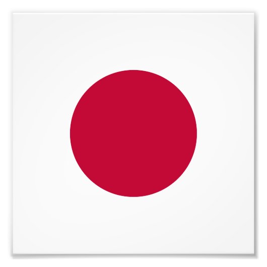 Rote Japan-Sonne Fotodruck (Vorne)
