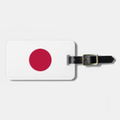 Rote Japan-Sonne Gepäckanhänger (Vorderseite horizontal)