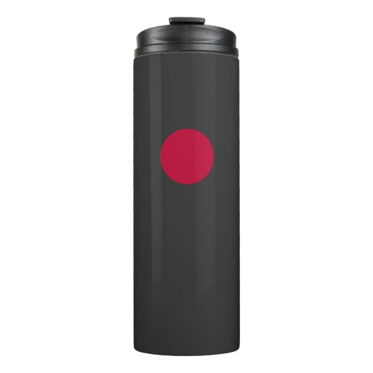 Rote Japan-Sonne Herren Thermosbecher (Vorderseite)