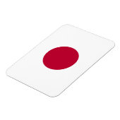 Rote Japan-Sonne Magnet (Linke Seite)