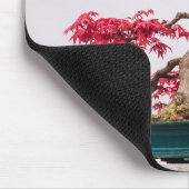 Rote Japanische Ahorn-Bonsai Mousepad (Ecke)