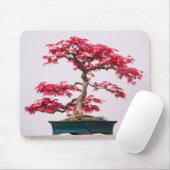 Rote Japanische Ahorn-Bonsai Mousepad (Mit Mouse)