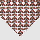 Rote japanische antike Fans Seidenpapier (Ausschnitt)