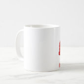 Rote japanischer Ahorn-Bonsais-Tasse Kaffeetasse (Vorderseite Links)
