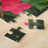 Rote Jatropha-Blüten Puzzle (Seite)
