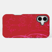 Rote Jazzy iPhone-Hüllen iPhone Hülle (Rückseite (Horizontal))