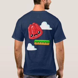 Rote Jelly Happy Crest mit Rückseitendruck - Happy T-Shirt