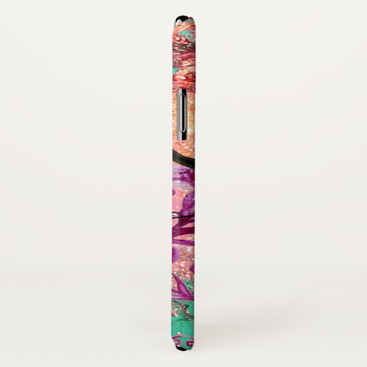 ROTE JESTER-MASK-Masquerade Pink-Monogramm Case-Mate iPhone Hülle (Hinten/Rechts)