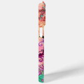 ROTE JESTER-MASK-Masquerade Pink-Monogramm Case-Mate iPhone Hülle (Rückseite / Rechts)