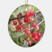 Rote Johannisbeere Keramik Ornament (Links)