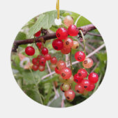 Rote Johannisbeere Keramik Ornament (Hinten)