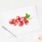 Rote Johannisbeere Rechteckiger Aufkleber (Umschlag)