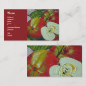 Rote Johnagold Apfel-Frucht-Visitenkarten Visitenkarte (Vorne/Hinten)
