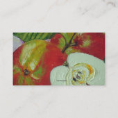 Rote Johnagold Apfel-Frucht-Visitenkarten Visitenkarte (Rückseite)