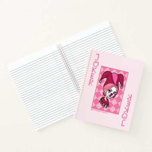 Rote Joker Karte Notizblock (Innenseite)