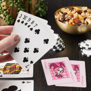 Rote Joker-Kartenspielkarten Spielkarten