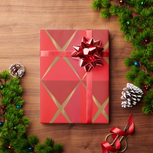 Rote Joyoux Noel Geschenkpapier (Feiertagsgeschenk)