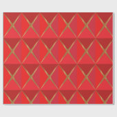Rote Joyoux Noel Geschenkpapier (Flach)