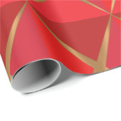 Rote Joyoux Noel Geschenkpapier (Rolleneckpunkt)