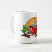 Rote Kaffeetasse (Vorderseite Links)