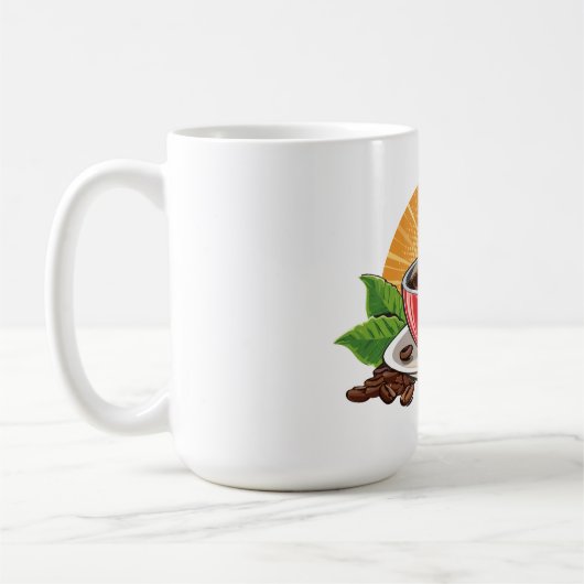 Rote Kaffeetasse (Links)