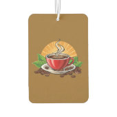 Rote Kaffeetasse Autolufterfrischer (Rückseite)