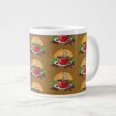 Rote Kaffeetasse Jumbo-Tasse (Vorderseite Rechts)