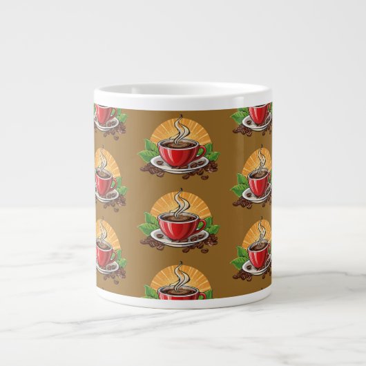 Rote Kaffeetasse Jumbo-Tasse (Vorderseite)