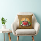 Rote Kaffeetasse Kissen (Stuhl )