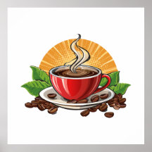 Rote Kaffeetasse