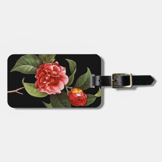 Rote Kamelie, 1833 Gepäckanhänger (Vorderseite horizontal)