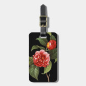 Rote Kamelie, 1833 Gepäckanhänger (Vorderseite vertikal)