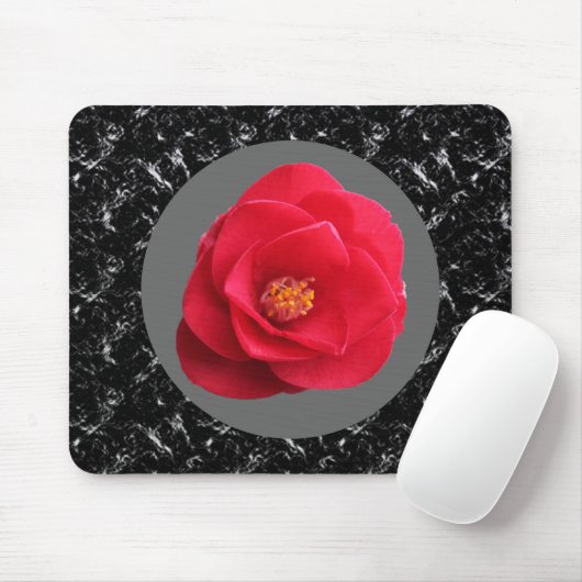 Rote Kamelie-Blume Mousepad (Mit Mouse)