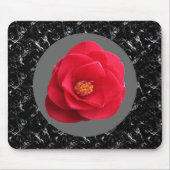 Rote Kamelie-Blume Mousepad (Vorne)