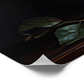 Rote Kamelien Blume Art Print Poster (Ecke)